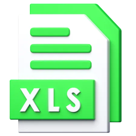 Arquivo XLS  3D Icon