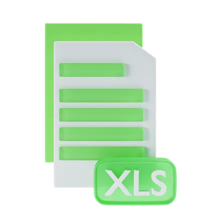 Arquivo XLS  3D Icon