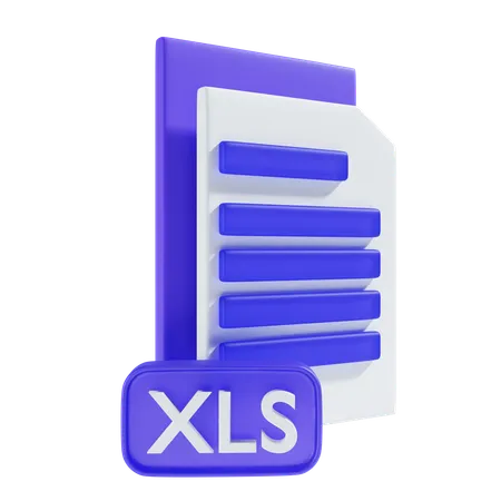 Arquivo XLS  3D Icon