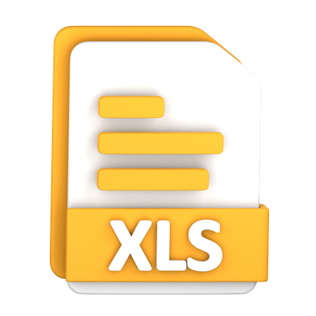 Arquivo XLS  3D Icon