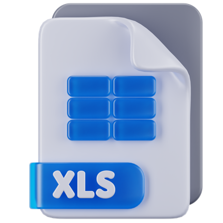 Arquivo XLS  3D Icon