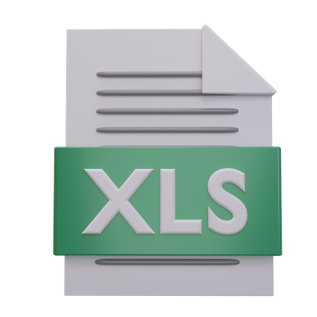 Arquivo XLS  3D Icon