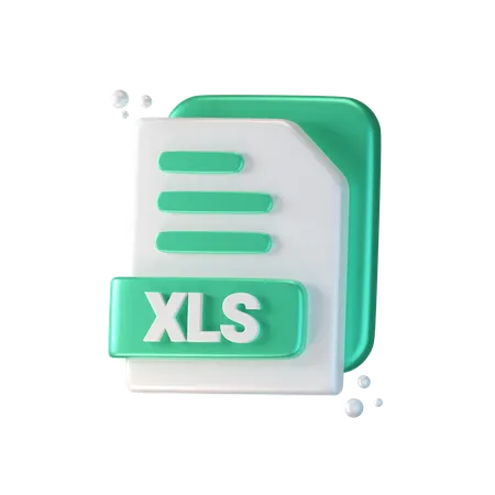 Arquivo XLS  3D Icon