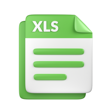 Arquivo XLS  3D Icon