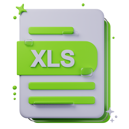 Arquivo XLS  3D Icon