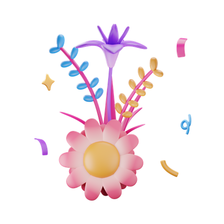 Arranjos florais  3D Icon