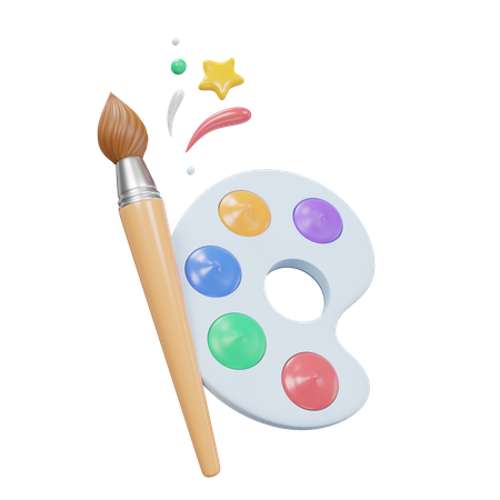 Art Equipment  3D Icon