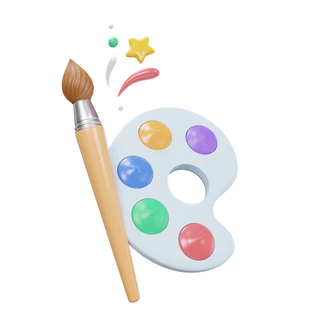 Art Equipment  3D Icon