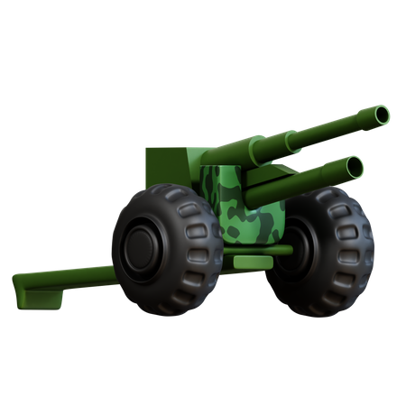 Artillery Gun  3D Icon