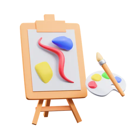 Artist Board  3D Icon