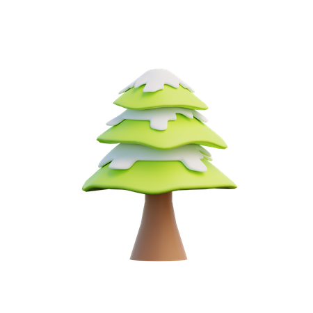 Árvore de inverno  3D Illustration