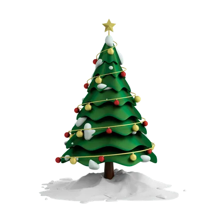 Árvore de Natal  3D Illustration