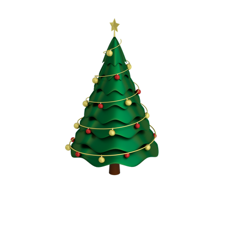 Árvore de Natal  3D Illustration