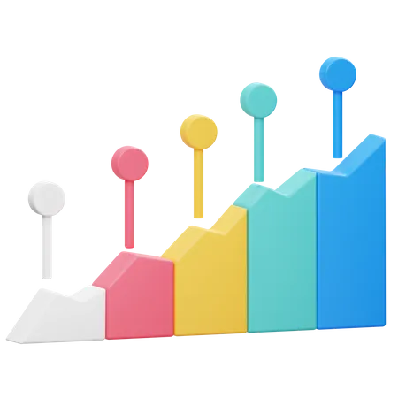 Ascending Chart  3D Icon