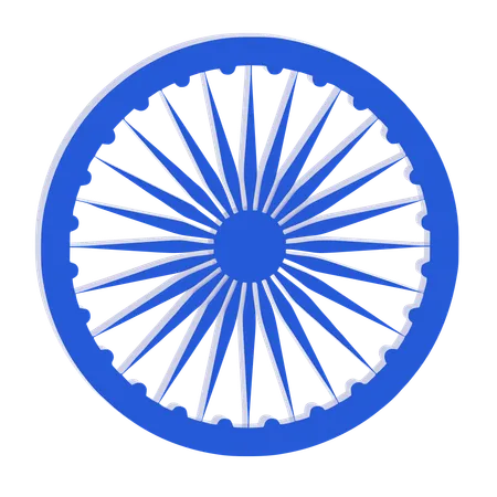 Ashoka Chakra  3D Icon