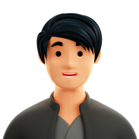 Asian Male  3D Icon