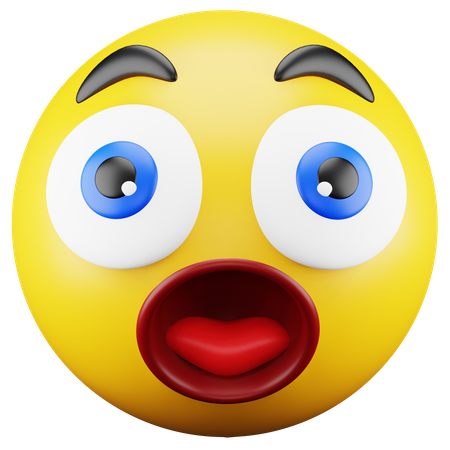 Emoji asombrado  3D Icon