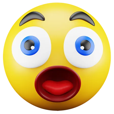 Emoji asombrado  3D Icon