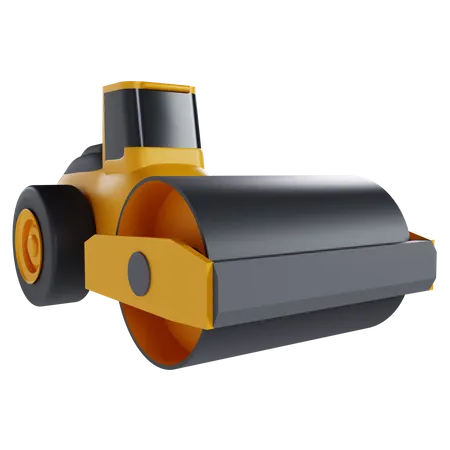 Asphalt Road Roller  3D Icon