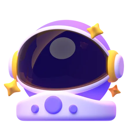 Astronaut Helmet  3D Icon