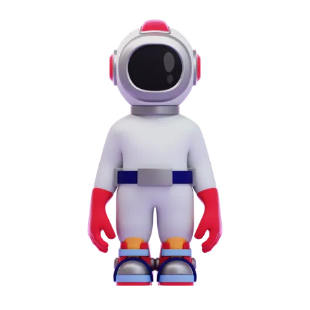 Astronauta fique em pé  3D Icon