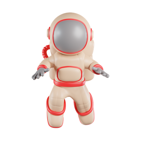 Astronauta flotante  3D Icon