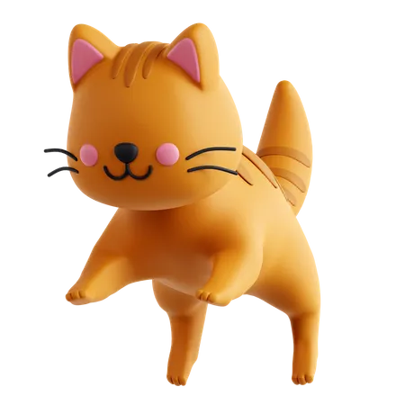 Ataque de gato  3D Icon