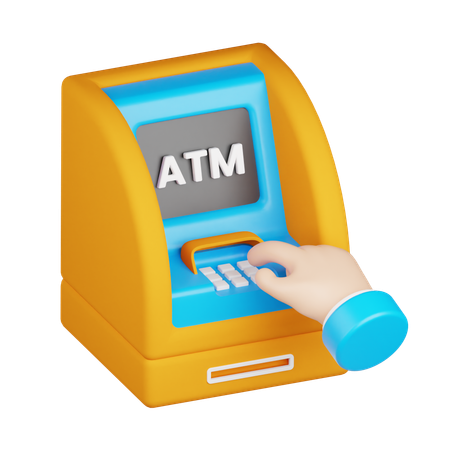 Atm Withdraw  3D Icon