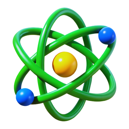 Atom  3D Icon