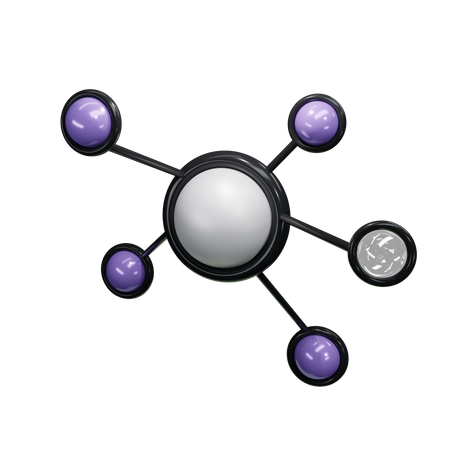 Atom  3D Icon