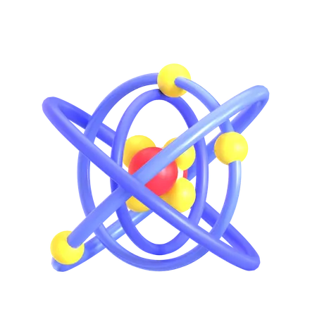 Atom  3D Icon