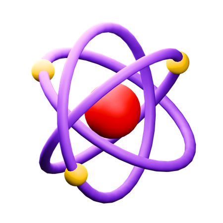 Atom  3D Icon