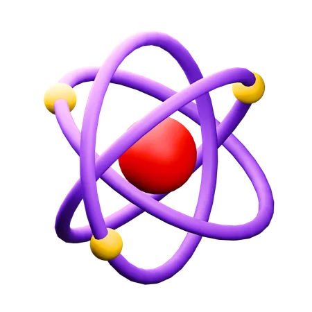 Atom  3D Icon