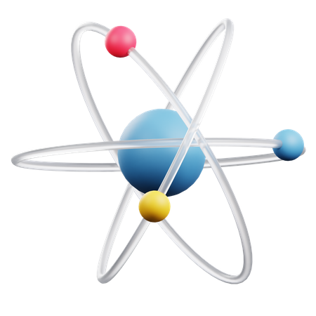 Atom  3D Icon