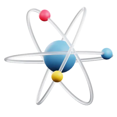 Atom  3D Icon