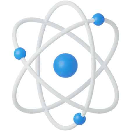 Atom  3D Icon