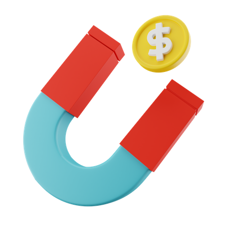 Atracting Money  3D Icon