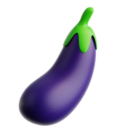 Aubergine  3D Icon