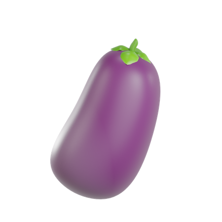 Aubergine  3D Illustration