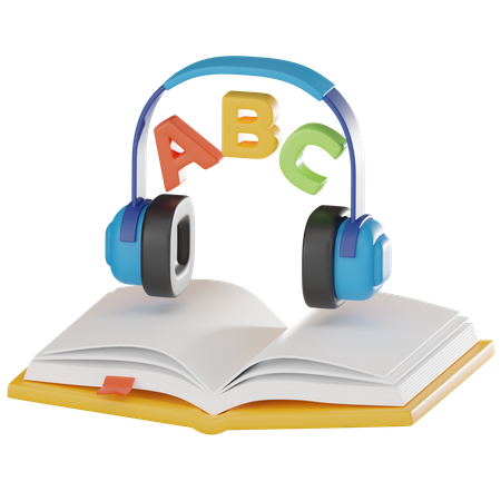 Audio Book  3D Icon