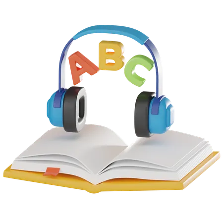 Audio Book  3D Icon