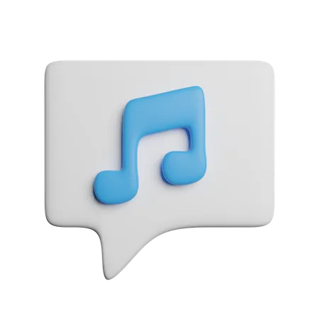 Audio Message  3D Icon