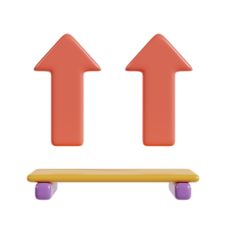 Steuerung nach oben  3D Icon