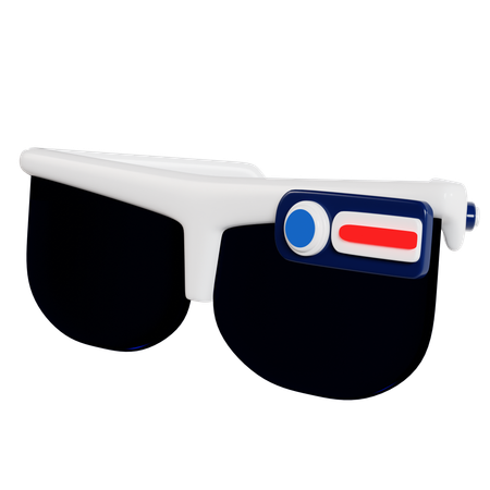 Augmented Reality Vision Glasses  3D Illustration