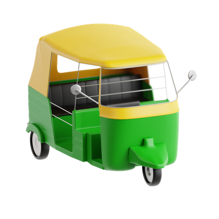 Auto Rickshaw  3D Icon