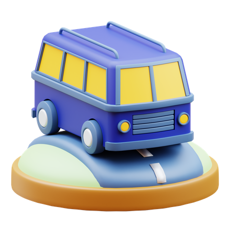 Autobús  3D Icon