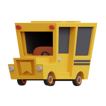 Autobús escolar  3D Illustration