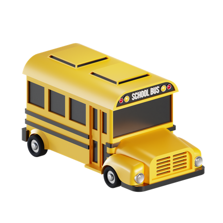 Autobús escolar  3D Illustration