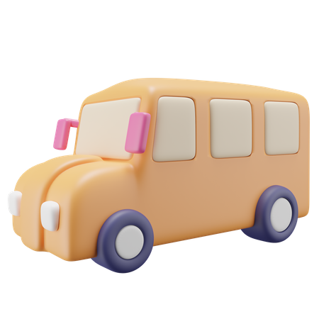 Autobús escolar  3D Icon