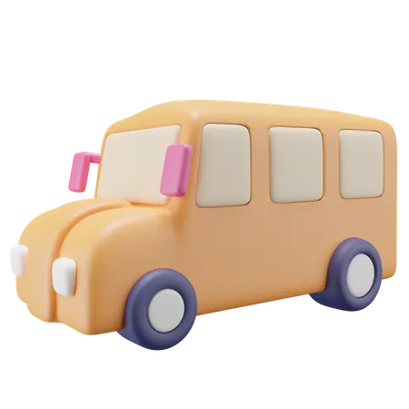 Autobús escolar  3D Icon